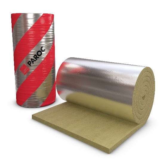 Paroc Hvac 100 x 500 x 2500 1.25 m² Lamella Mat AluCoat